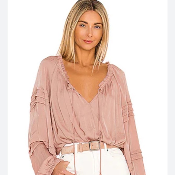 Free People Tops - Free People Intimately FP X Revolve All Tucks Blush Bodysuit